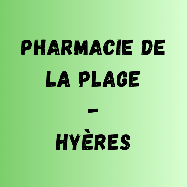 Pharmacie de la plage