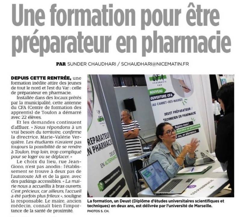 CFA Pharmacie Nice Matin