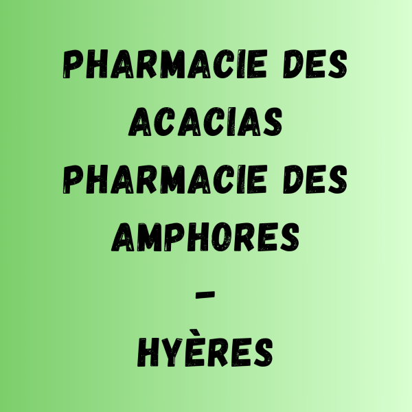 pharmacie des acacias